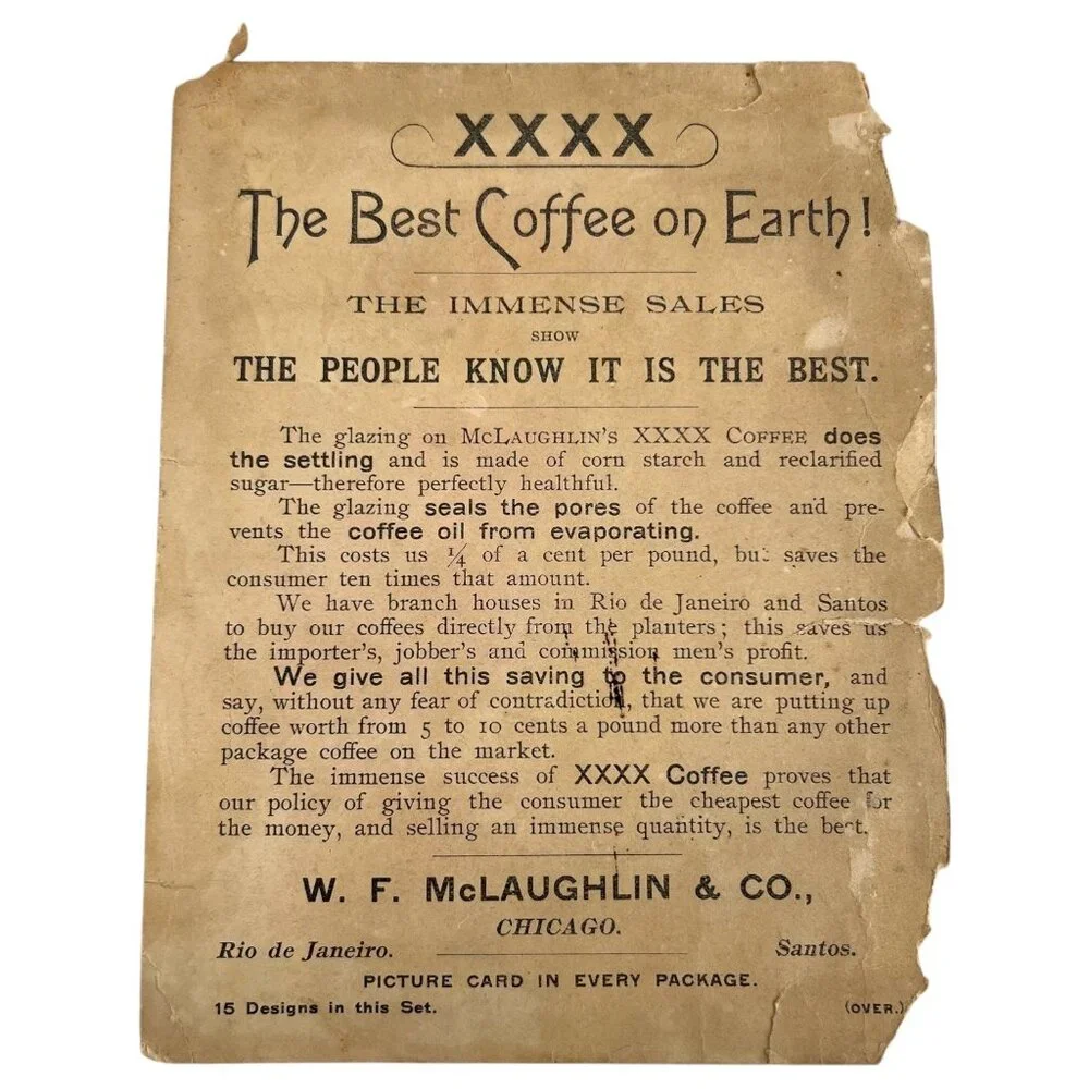 McLaughlins XXXX Coffee Advertising Print Card The Excursion Donaldson Brothers - Picture 6 of 7
